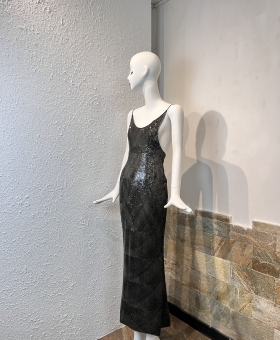 Đầm kim sa 2 dây