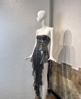 Đầm kim sa cúp ngực